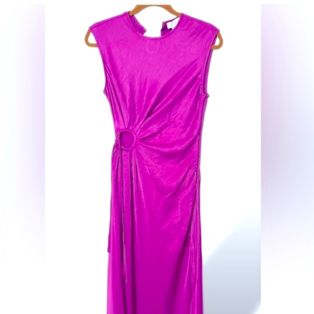 Elegant Pink House of Harlow 1960 satin cocktail dress new !